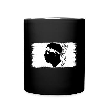 Corsica flag Corsica Flag Corsica Corsican - Full Colour Mug - black - Front