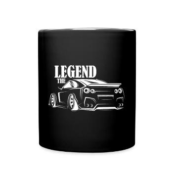 The Legend Cars Symbol GTR Illustration Graphic - Full Colour Mug - black - Front