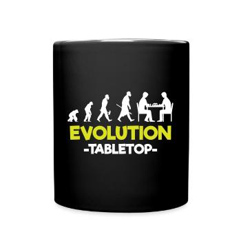 Tabletop Dice Game Figure - Full Colour Mug - black - Front