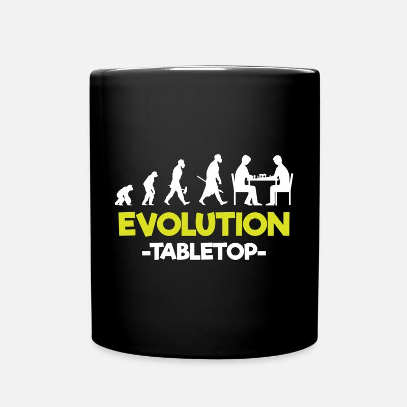 Tabletop Würfel Spielfigur - Tasse einfarbig - Schwarz