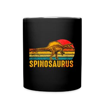 Spinosaurus Dinosaurier - Tasse einfarbig - Schwarz - Vorne