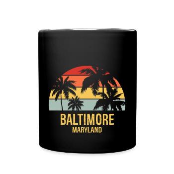 Baltimore - Full Colour Mug - black - Front