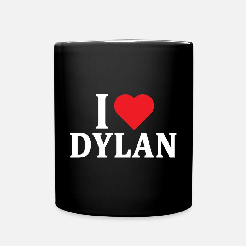 T-Shirt Ich liebe Dylan T-Shirt Geschenkidee - Tasse einfarbig - Schwarz