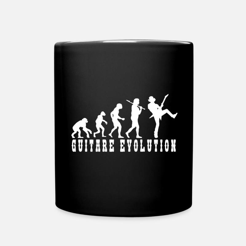 Evolution der Gitarrenkultur - Tasse einfarbig - Schwarz