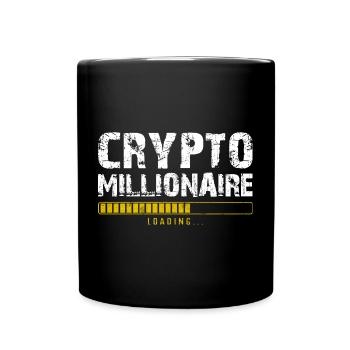 Crypto millionaire - Full Colour Mug - black - Front