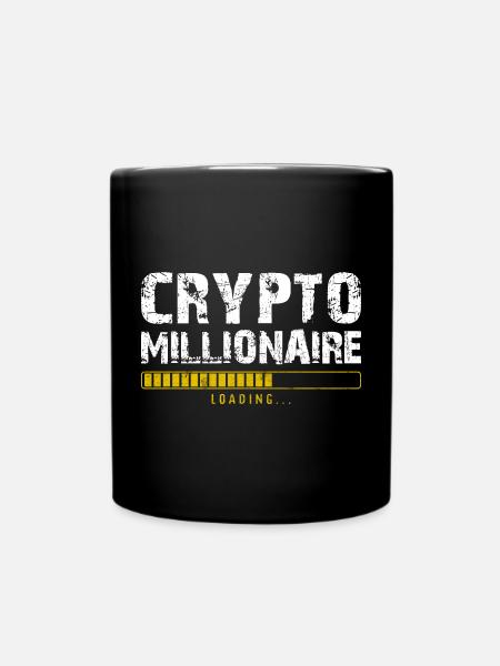 Krypto-Millionär - Tasse einfarbig - Schwarz