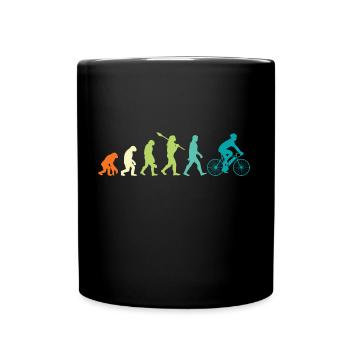 E Bike Retro E Bikes Vintage Elektro Bike - Tasse einfarbig - Schwarz - Vorne