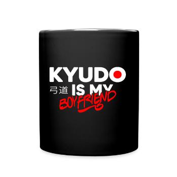 kyudo kyudomeisterin japanische bogenkunst kanji - Tasse einfarbig - Schwarz - Vorne