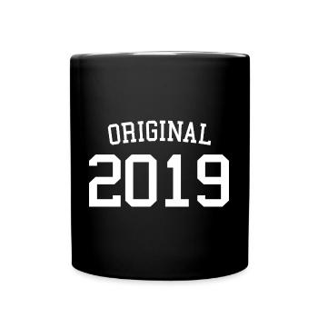 Original 2019 - 4 Jahre alt, Kinder zum 4. Geburtstag - Tasse einfarbig - Schwarz - Vorne