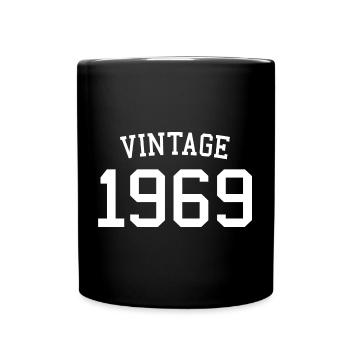 Vintage 1969 55e anniversaire hommes femmes 55 ans - Mug uni - noir - Devant