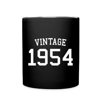 Jahrgang 1954 70. Geburtstag Männer Frauen 70 Jahre alt - Tasse einfarbig - Schwarz - Vorne