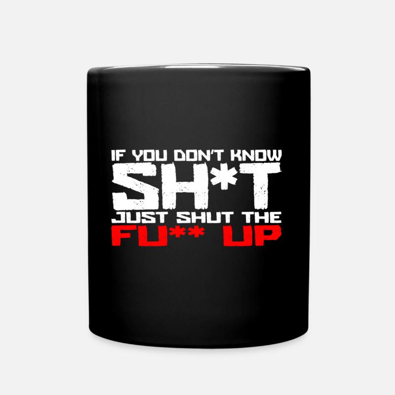 Si vous ne connaissez pas s*** - Mug uni - noir