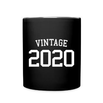 Millésime 2020 - 3 ans, 3ème anniversaire enfants - Mug uni - noir - Devant