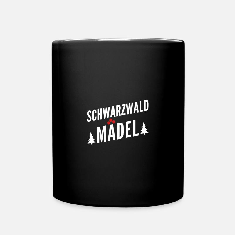 Schwarzwaldmädel - Tasse einfarbig - Schwarz