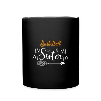 Basketball Sister - Full Colour Mug - black - Front