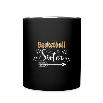 Basketball Sister - Full Colour Mug - black - Front