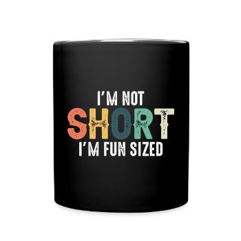 Typographie de taille amusante non courte - Mug uni - noir - Devant
