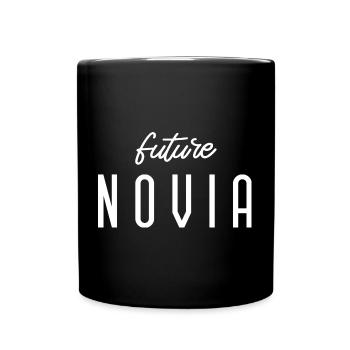 Future Novia Engagement Bridal Shower Wedding - Full Colour Mug - black - Front