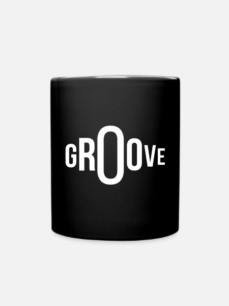 groove, groover, fan de musique - Mug uni - noir
