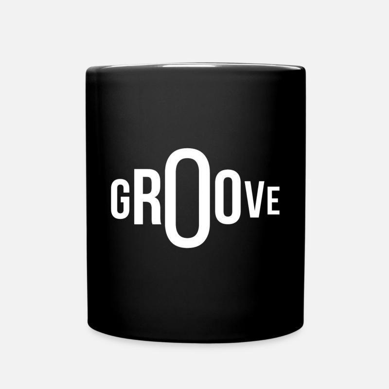 Groove, Groover, Musikfächer - Tasse einfarbig - Schwarz