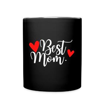 Best Mom Christmas Gift Funny Mom - Full Colour Mug - black - Front
