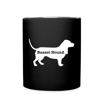 Basset Hound - Mug uni - noir - Devant