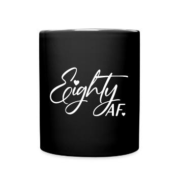 80. Geburtstag Männer Frauen Jubiläum 80 Jahre alt - Tasse einfarbig - Schwarz - Vorne