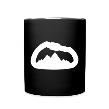 Motif mousqueton pour grimpeurs et alpinistes - Mug uni - noir - Devant
