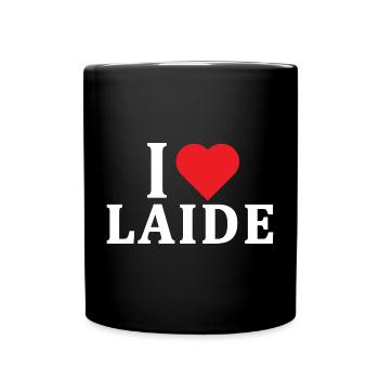t-shirt I love Laide t-shirt gift idea - Full Colour Mug - black - Front