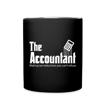 Accountant Funny CPA Gift Accountant Humor Spoof - Tasse einfarbig - Schwarz - Vorne