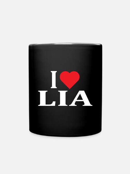Name T-Shirt Ich liebe Liala T-Shirt Geschenkidee - Tasse einfarbig - Schwarz