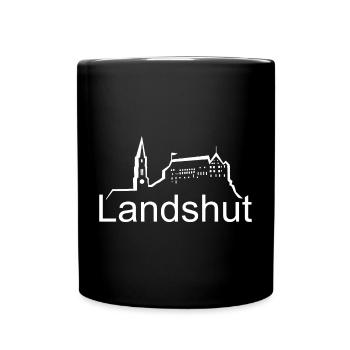 Landshut Stadt Logo Bayern Deutshcland - Tasse einfarbig - Schwarz - Vorne