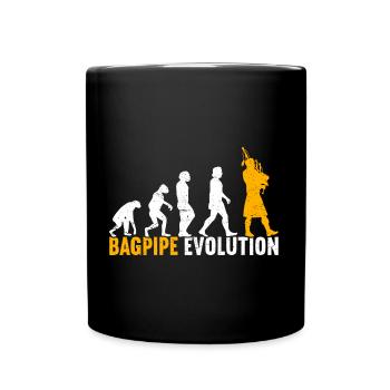Bagpipe Bagpipes Bagpiper Scotland - Full Colour Mug - black - Front