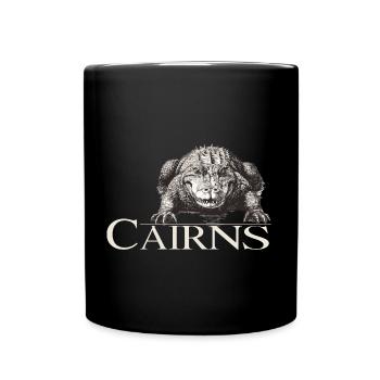 Cairns Aligator - Full Colour Mug - black - Front
