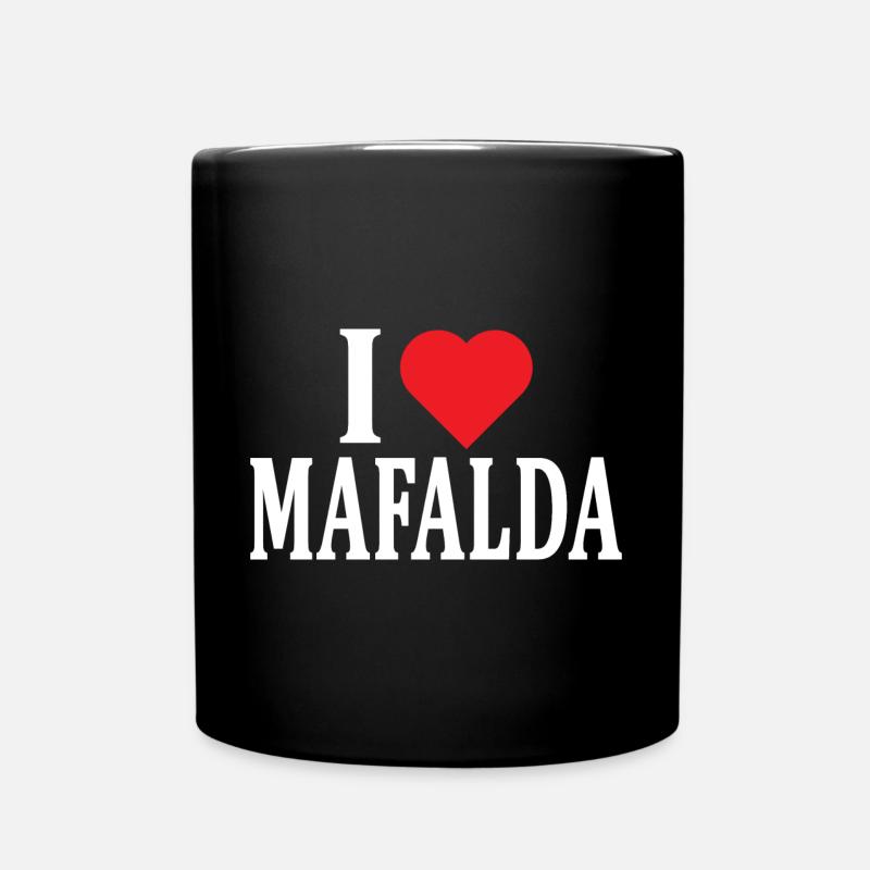 Name T-Shirt I love Mafalda T-Shirt Geschenkidee - Tasse einfarbig - Schwarz