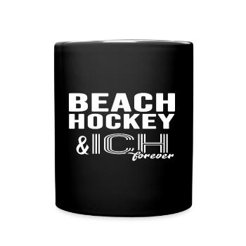 Beachhockey Strandhockey - Tasse einfarbig - Schwarz - Vorne