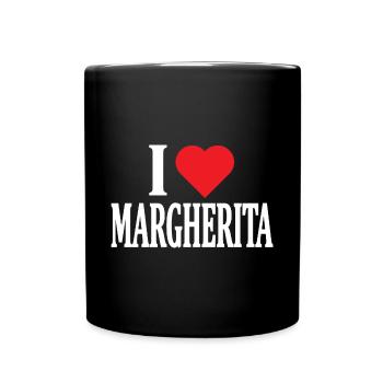 name t-shirt I love Margherita t-shirt - Full Colour Mug - black - Front