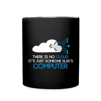 The Codefather Informatiker Programmierer Computer - Tasse einfarbig - Schwarz - Vorne