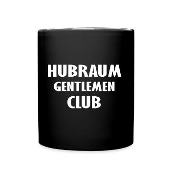 Motor und Hubraum Club - Tasse einfarbig - Schwarz - Vorne