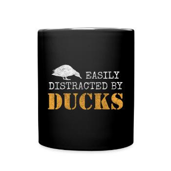 Animaux charlatans canards - Mug uni - noir - Devant