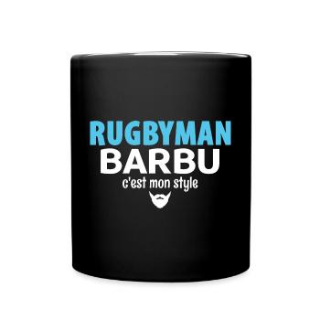 RUGBYMAN BARBU - Style de Rugby Authentique - Mug uni - noir - Devant
