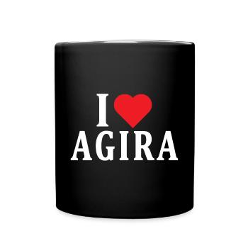 Sicily t-shirt I love Agira t-shirt gift idea - Full Colour Mug - black - Front
