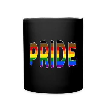 Pride-Logo Philadelphias People of Color - Tasse einfarbig - Schwarz - Vorne