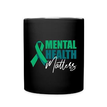 Mental Health Matters Bewusstsein Gesundheit - Tasse einfarbig - Schwarz - Vorne