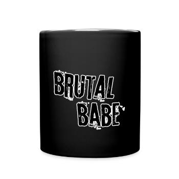 Brutal babe - Full Colour Mug - black - Front