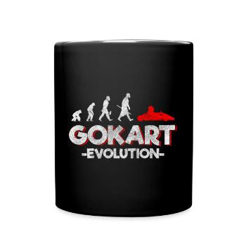 Gokart Motorsport Go kart Winner - Full Colour Mug - black - Front