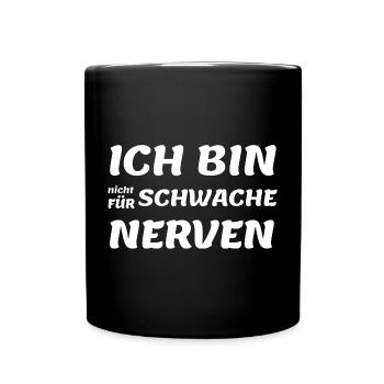 Spruch Shirt, Listige Spüche! - Tasse einfarbig - Schwarz - Vorne