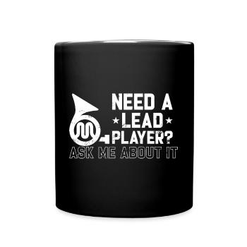 Joueur de mellophone Marching Band Joueur principal - Mug uni - noir - Devant