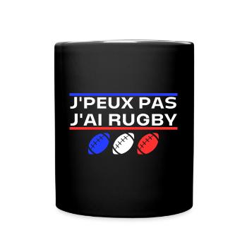 J'ai Rugby Cadeau rugby homme equipe france - Mug uni - noir - Devant