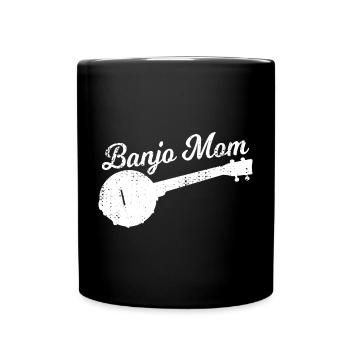 Maman joueuse de banjo - Mug uni - noir - Devant